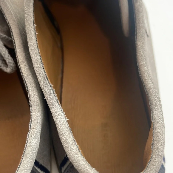 Lacoste Mens Gray Suede Lace Up Dress Sneakers Size 13 - Picture 10 of 16